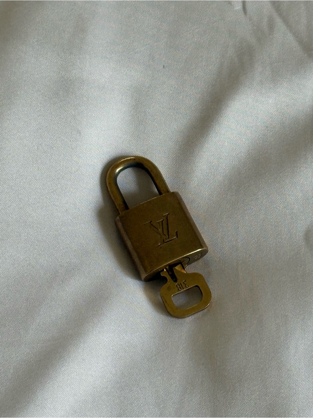 Louis Vuitton Gold-tone Padlock and Key